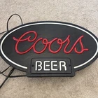 Vintage Coors Beer Colorado Door Light Up Sign Works 1983 Bar Man Cave Decor