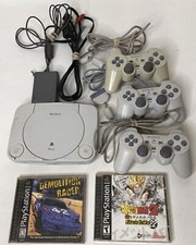 Official Sony PlayStation 1 PS1 Slim PS One Console Games Complete Bundle Works 