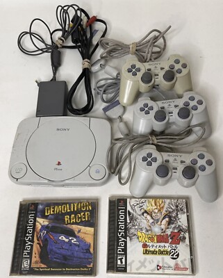 Official Sony PlayStation 1 PS1 Slim PSone Console Controllers Games ...