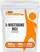 BulkSupplements L-Histidine HCl Powder - 500mg per Serving
