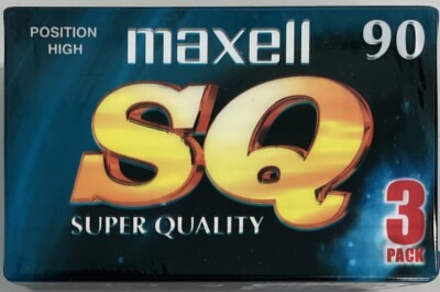 MAXELL SQ 90 Super Quality - 90 Minuten Leerkassetten - 3er Pack NEU OVP NEW