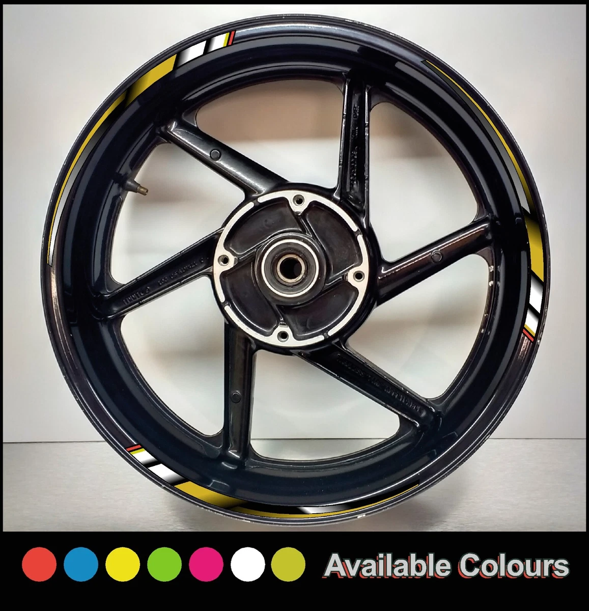 Flat Gold Tapered Motorcycle Wheel Rim For Rims Tape stickers bike decal 221