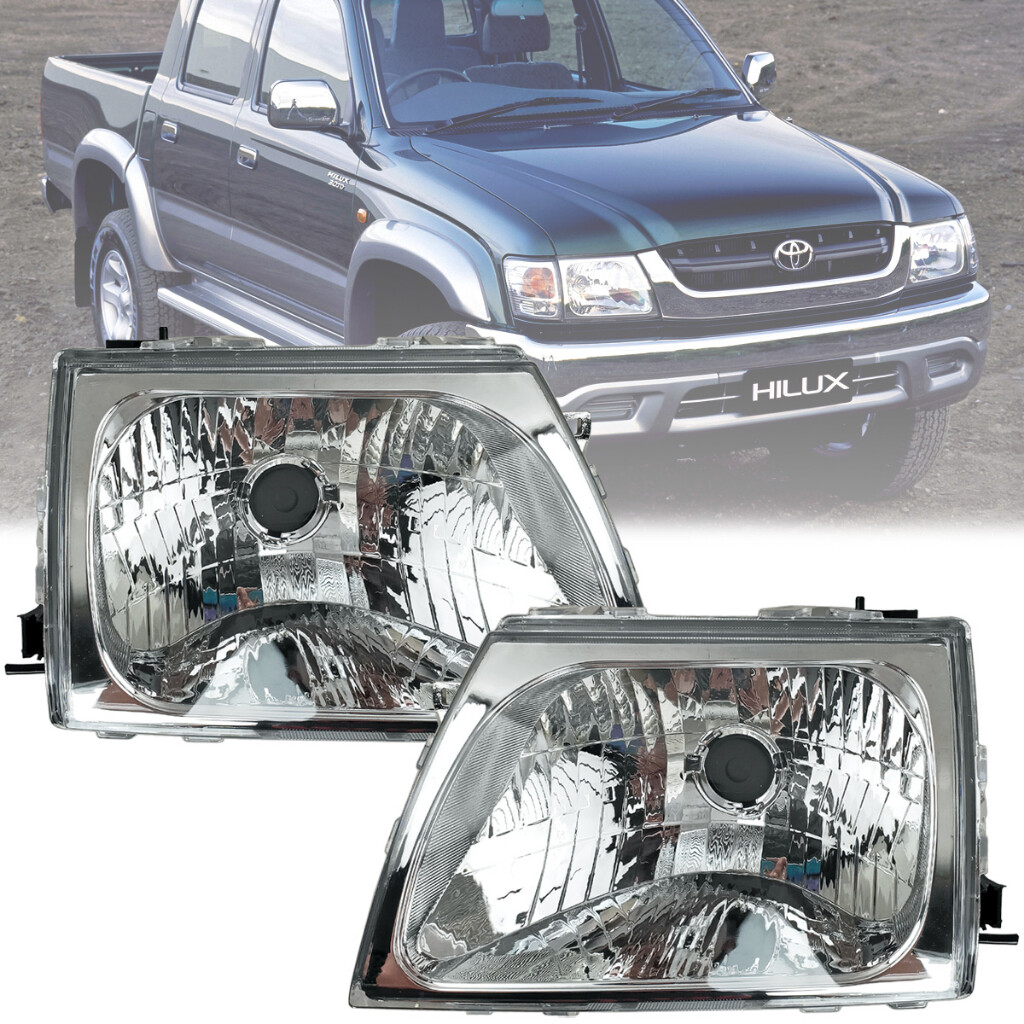 1 Pair Front Headlamp For Toyota Hilux SR166 / LN166 / KDN165 2001
