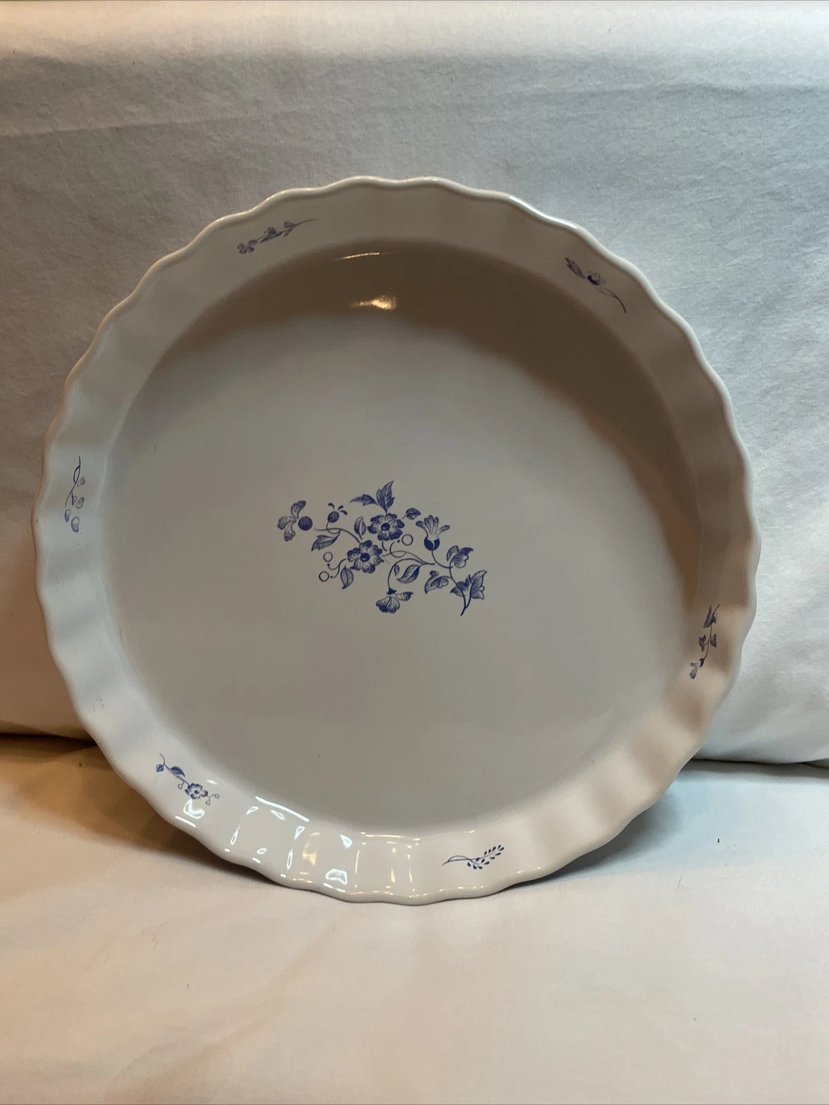 Fyrklovern Pie Plate Firkloveren Apilanlehti Classic Quiche Tart Pan Blue White