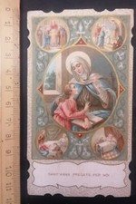 Santino Holy Card, Sant' Anna, 1913