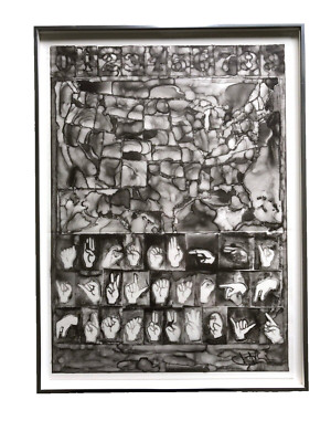 JASPER JOHNS UNTITLED MAP 2013 ULAE 321 LIMITED EDITION COLOR LITHOGRAPH FRAMED
