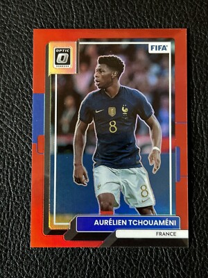 Aurelien Tchouameni RED Prizm Optic /165 2022-23 Donruss Soccer