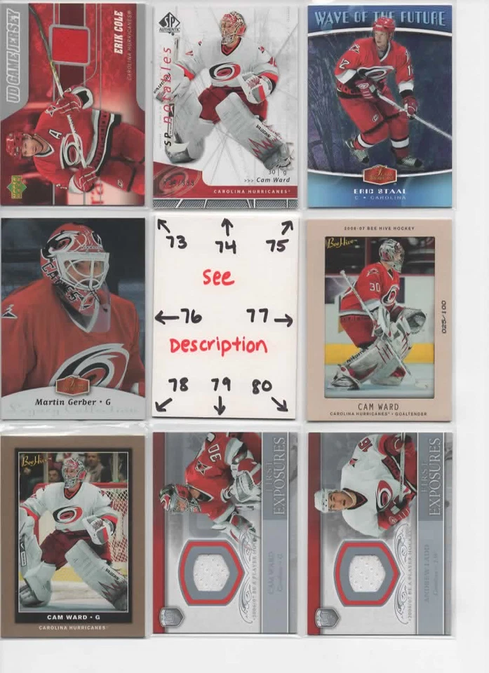 Carolina Hurricanes ** SERIAL #'d Rookies Autos Jerseys STALL SKINNER FRANCIS - Image 3 of 4