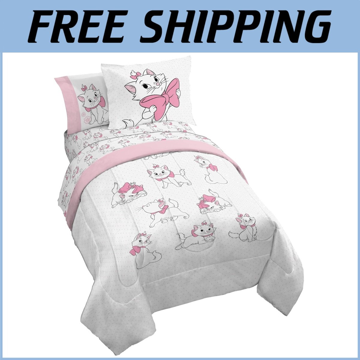 Disney Aristocats Duvet Cover Spring 140x200 63x63cm
