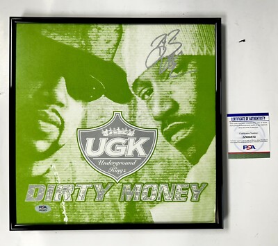 Bun B Autographed Signed & Framed UGK Dirty Money Vinyl With PSA/DNA COA Choppin