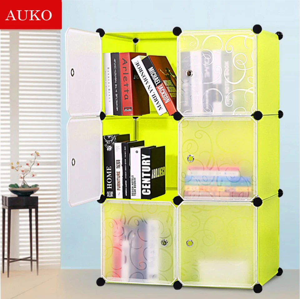 Cute Kid Cartoon 2/3/4/6/8/12 Cubes Storage Cabinet Wardrobe Toy Book Shelve BYH - image 3 of 4