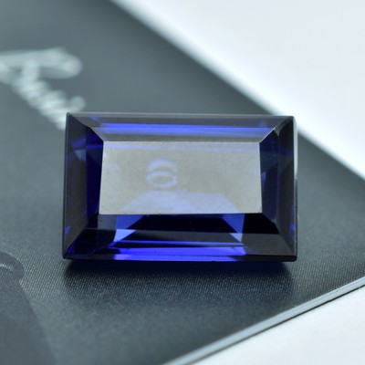 9 Ct Kashmir Sapphire Flawless Blue CERTIFIED Emerald Shape VVS Loose Gemstones