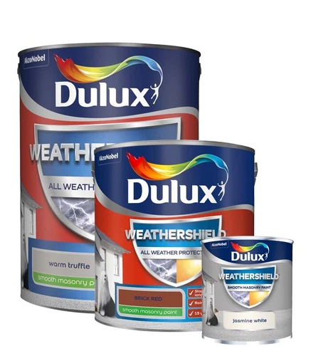 Dulux Weathershield Smooth Masonry Paint 5L  All Colours