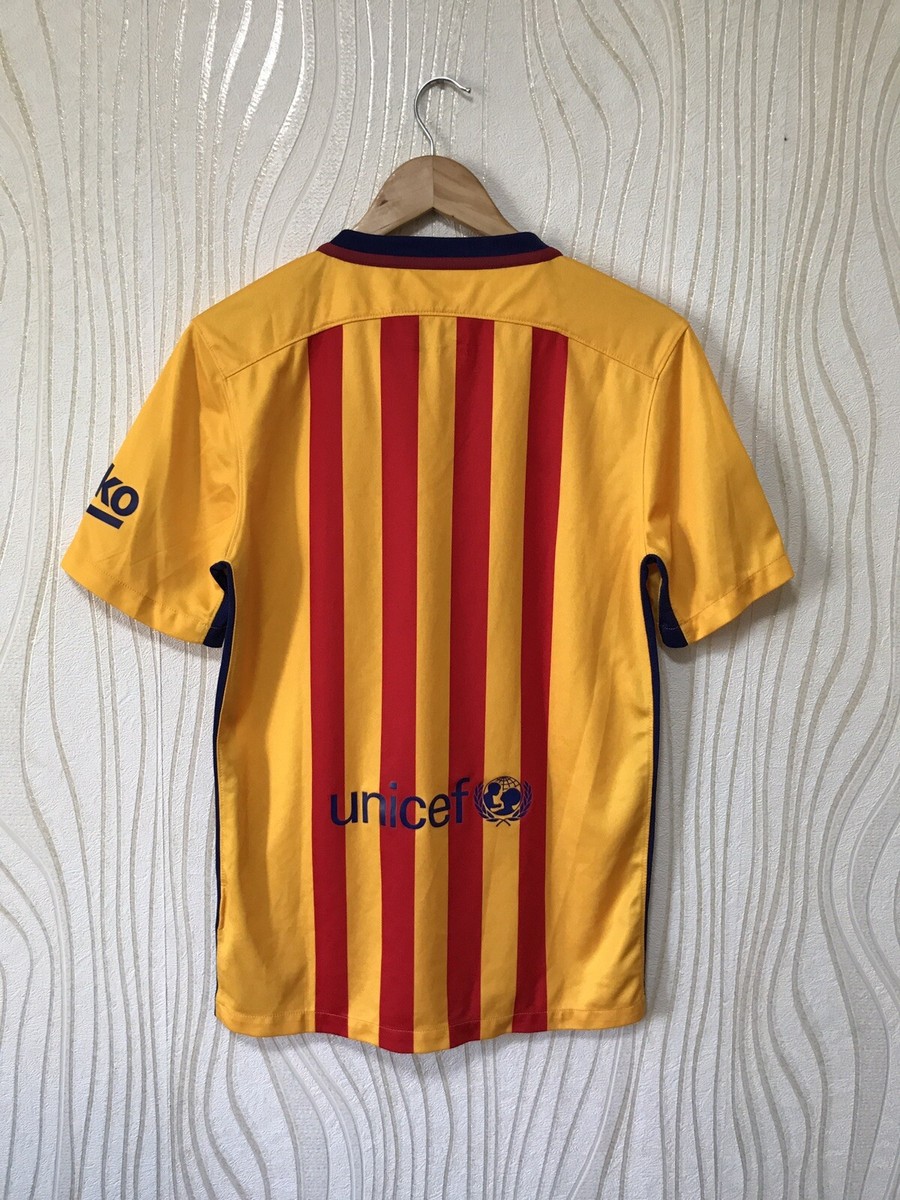 BARCELONA 2015 2016 AWAY FOOTBALL SHIRT SOCCER JERSEY NIKE 658785