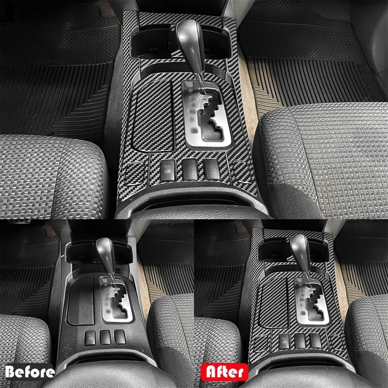 Real Carbon Fiber Car Gear Shift Panel Cover Trim For 2003-2009 Toyota 4Runner - Изображение 4 из 4