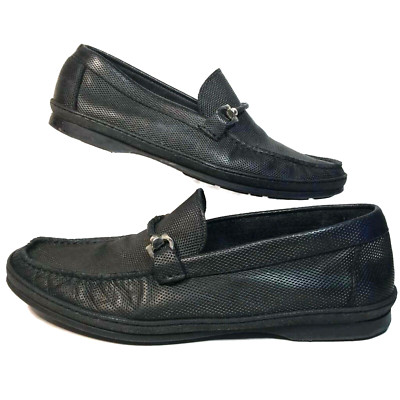 Sandrino by Sandro Moscoloni Mens Bit Loafer Size 11.5 Dress Shoes Black Leather Amazon.com | Sandro Moscoloni Men main image 3