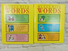 My Fun With Words Dictionary Books 1 & 2 James Ertel 1991 Hardcover Set
