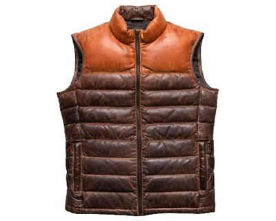 two tone down vest