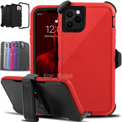 For iPhone 15 14 Plus 13 12 11 Pro Max Shockproof Protective Case + Belt Clip - 第 1/15 張圖片