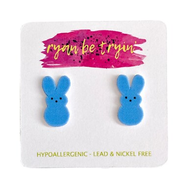 Peeps Easter Earrings - Easter Basket Stuffers - Easter Bunny Earrings - Jewelry