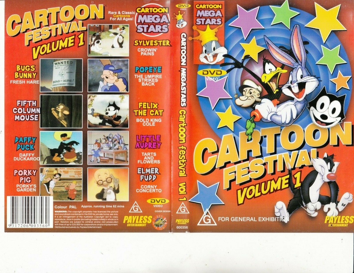 Cartoon Mega Stars-Cartoon Festival-Volume 1-Animated C-MS-DVD