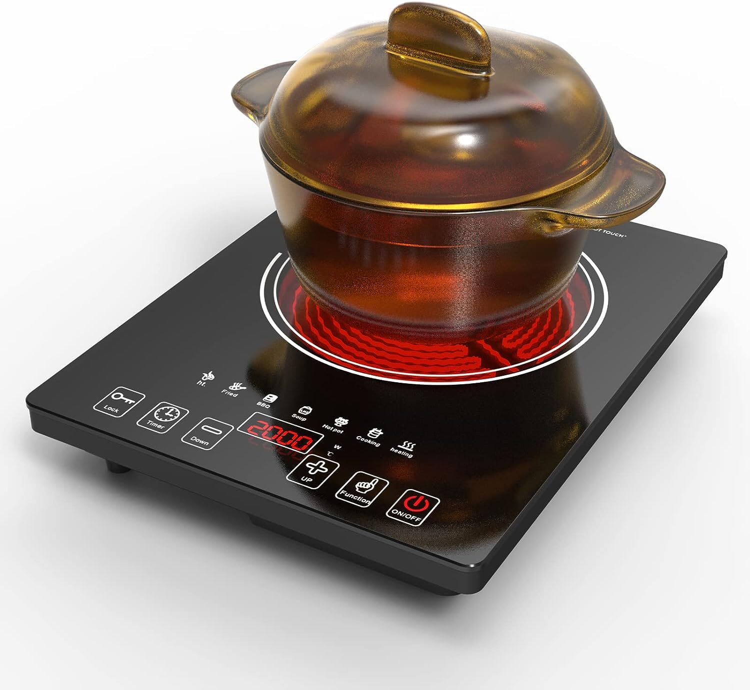Electric Ceramic Cooktop Single Burner Electric Stove Top Hot Plate 220V  2000W | eBay