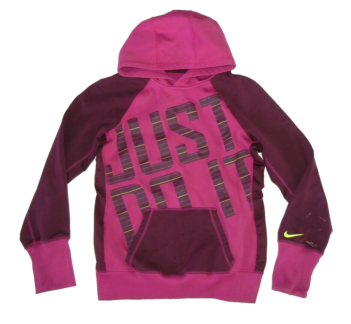 nike neon pink hoodie