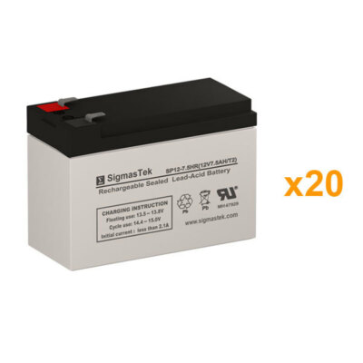 Liebert GXT-60000T-208 UPS Replacement Battery Set (20x 12V 7.5AH T2)