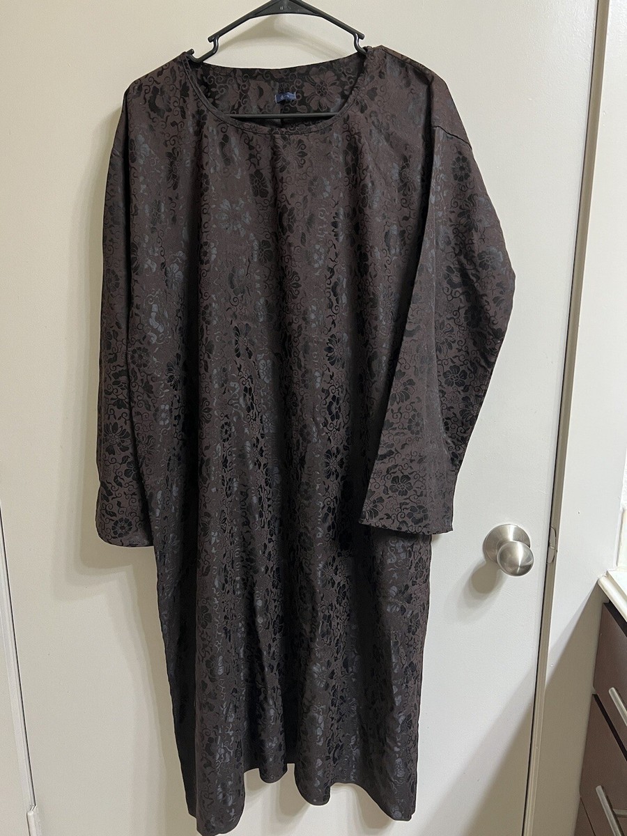 Dosa Silk Cotton Brown Midi Dress Sz 3 (item A56) | eBay