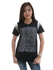 Joy Division Unknown Pleasures Hockey T-Shirt Women's Jersey Black Sz Small