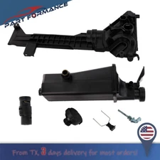 Coolant Expansion Tank + Sensor + Mounting Plate Bracket +Thermostat For BMW E46