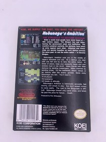 Nobunaga's Ambition (Nintendo Entertainment System, NES, 1989) CIB