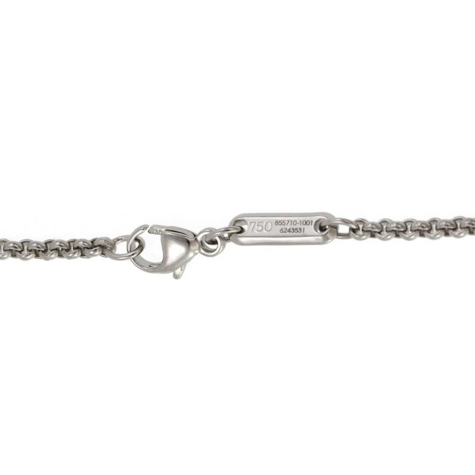 Chopard Happy Diamond 18k White Gold Heart Charm Chain Bracelet W/Certificate - Image 3 of 4
