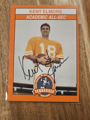 Kent Elmore 1990 100 Years Tennessee Vols Football Card Autograph