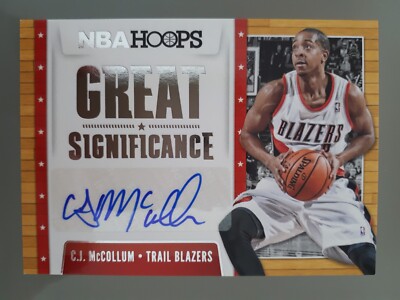 2014-15 Panini NBA Hoops Great SIGnificance C.J. McCollum Auto #10 Trail Blazers