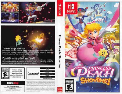 Nintendo Switch PRINCESS PEACH SHOWTIME store display box art | eBay
