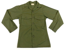 US Army Utility Shirt OG-507 Green Poly/Cttn Durable Press 13 1/2x32 Vietnam Era
