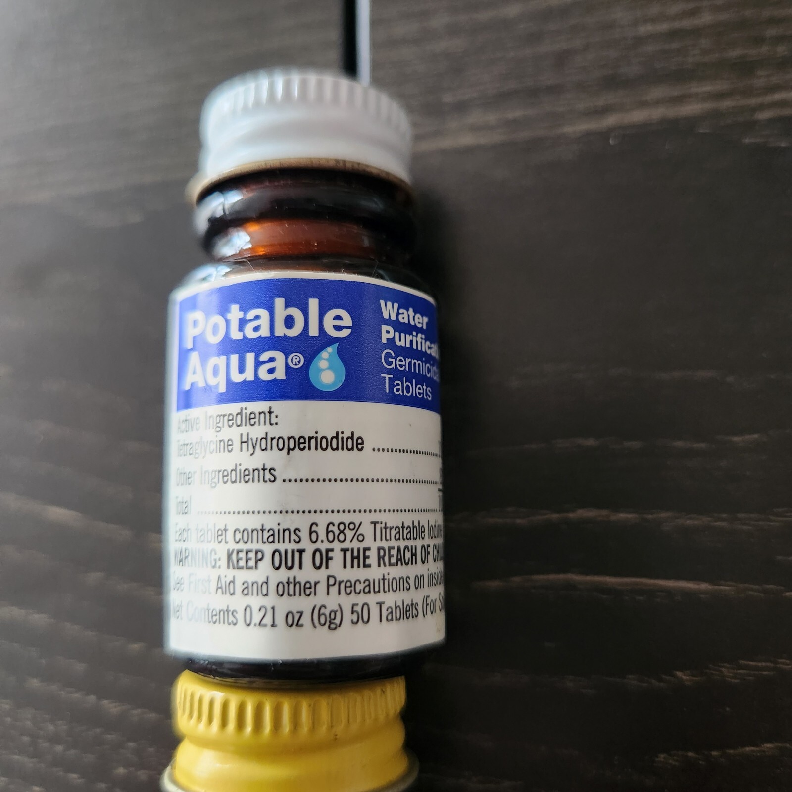 Potable Aqua Iodine Germicidal Water Purification with PA+ Plus 50