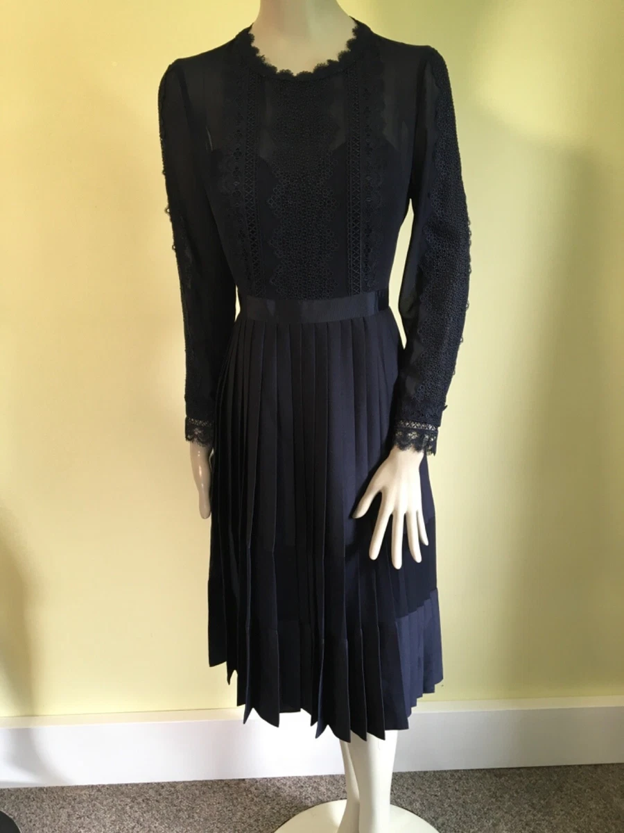 knee length dresses for ladies Pleated Midi Dress With Removable Knit Tank | Larnahh