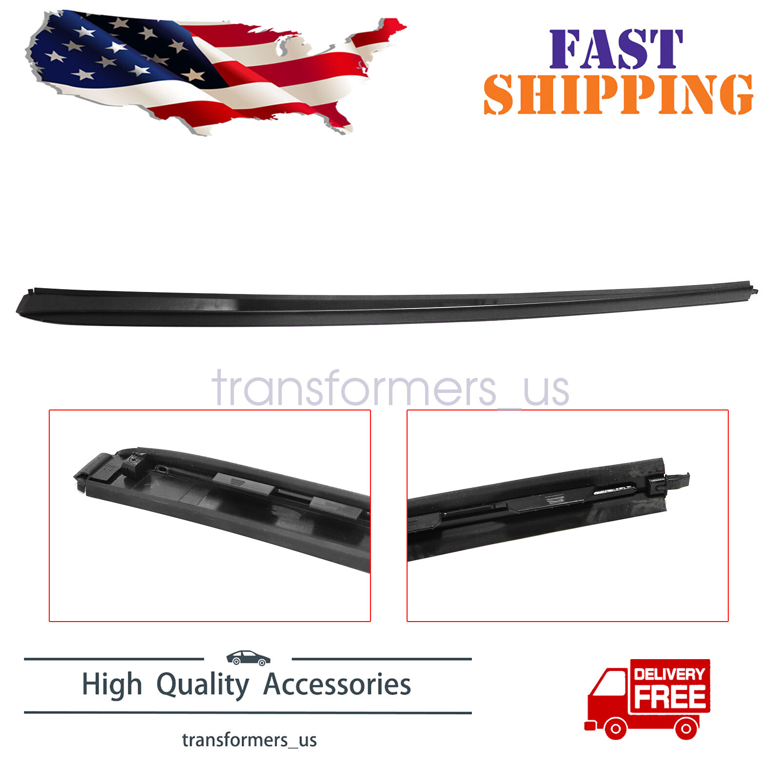 Fit 2015 2016-2019 Sonata 86130C1100 Windshield Pillar Molding FRONT Left