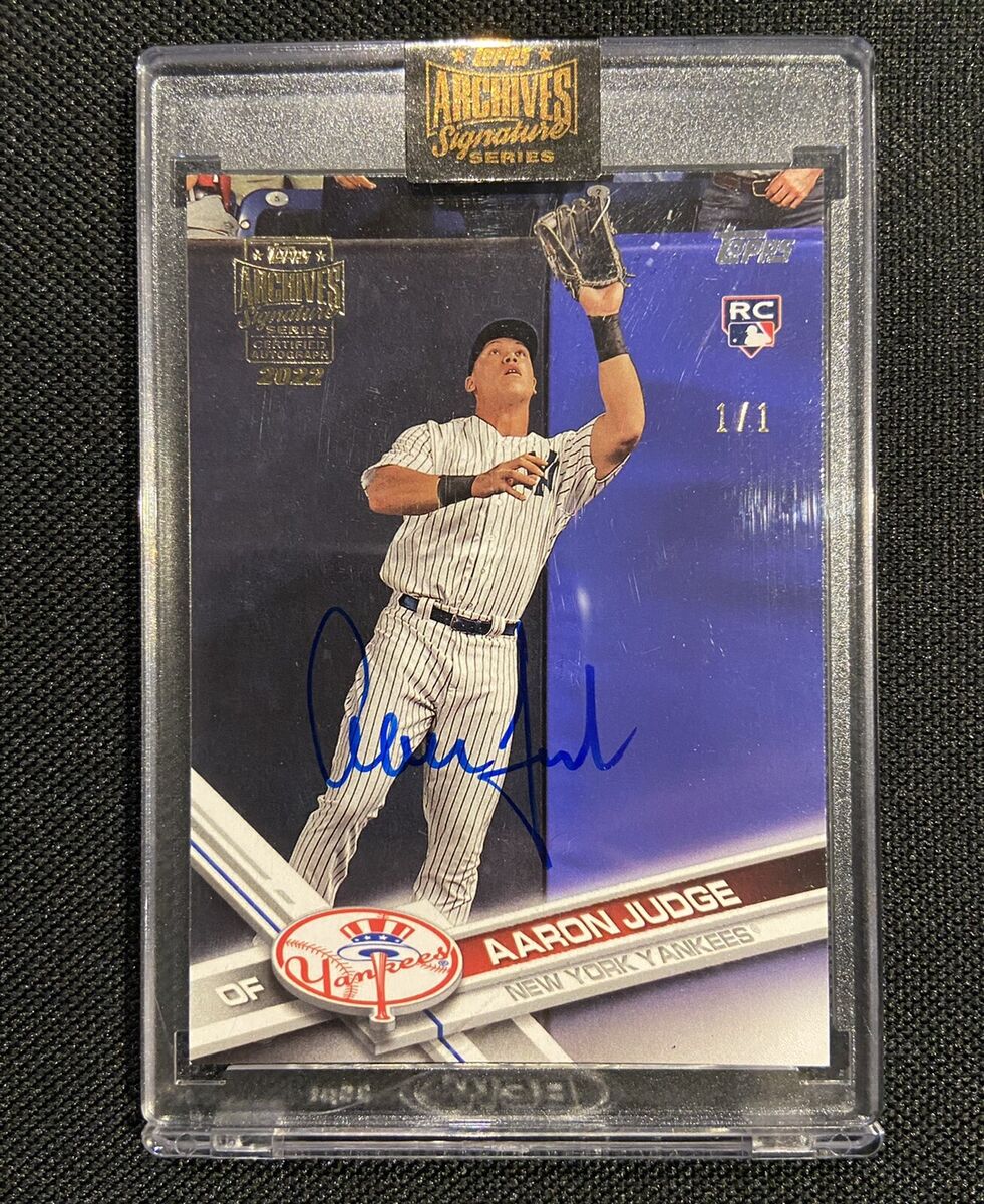 2022 Topps Archives AARON JUDGE RC AUTO 1/1 2017 Rookie 2022 Topps Archives AARON JUDGE RC AUTO 1/1 2017 Rookie