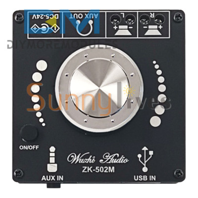 Bluetooth Power Amplifier Board Digital Audio 50W*2 100W*2 Stereo AMP Theater 