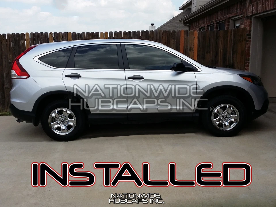 4 cubiertas de rueda cromadas de 16" para Honda CRV 2012-16 cubiertas de llanta tapacubos ruedas de acero Foto 3 de 4