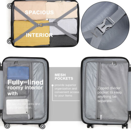 M-L-XL ABS Hartschalenkoffer 4 Rollen Trolley Koffer Kofferset Reisekoffer - Bild 13 von 13