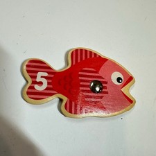 Melissa  Doug Catch  Release Magnetic Counting Game Replacement Red 5 Fish