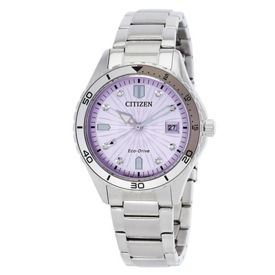 #ad Citizen Marine Lady Eco Drive Light Pink Dial Ladies Watch FE6170 88X $157.94