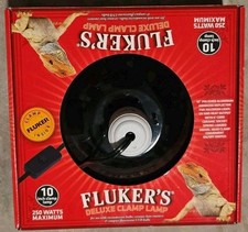 Flukers Fluker  s Deluxe 10  Reptile Clamp Lamp w/Switch 250 Watt 6  Cord New