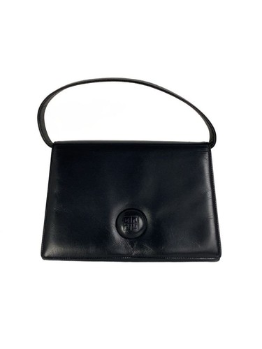 GIVENCHY Handbag Cowhide Black Plain Used