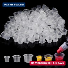 Tattoo Ink Caps Cups - Autdor Mixed 300pcs Tattoo Cups Pigment Caps Disposable T
