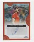 2025 Topps Chrome Tennis Orange Refractor Carlos Alcaraz #YQE-6